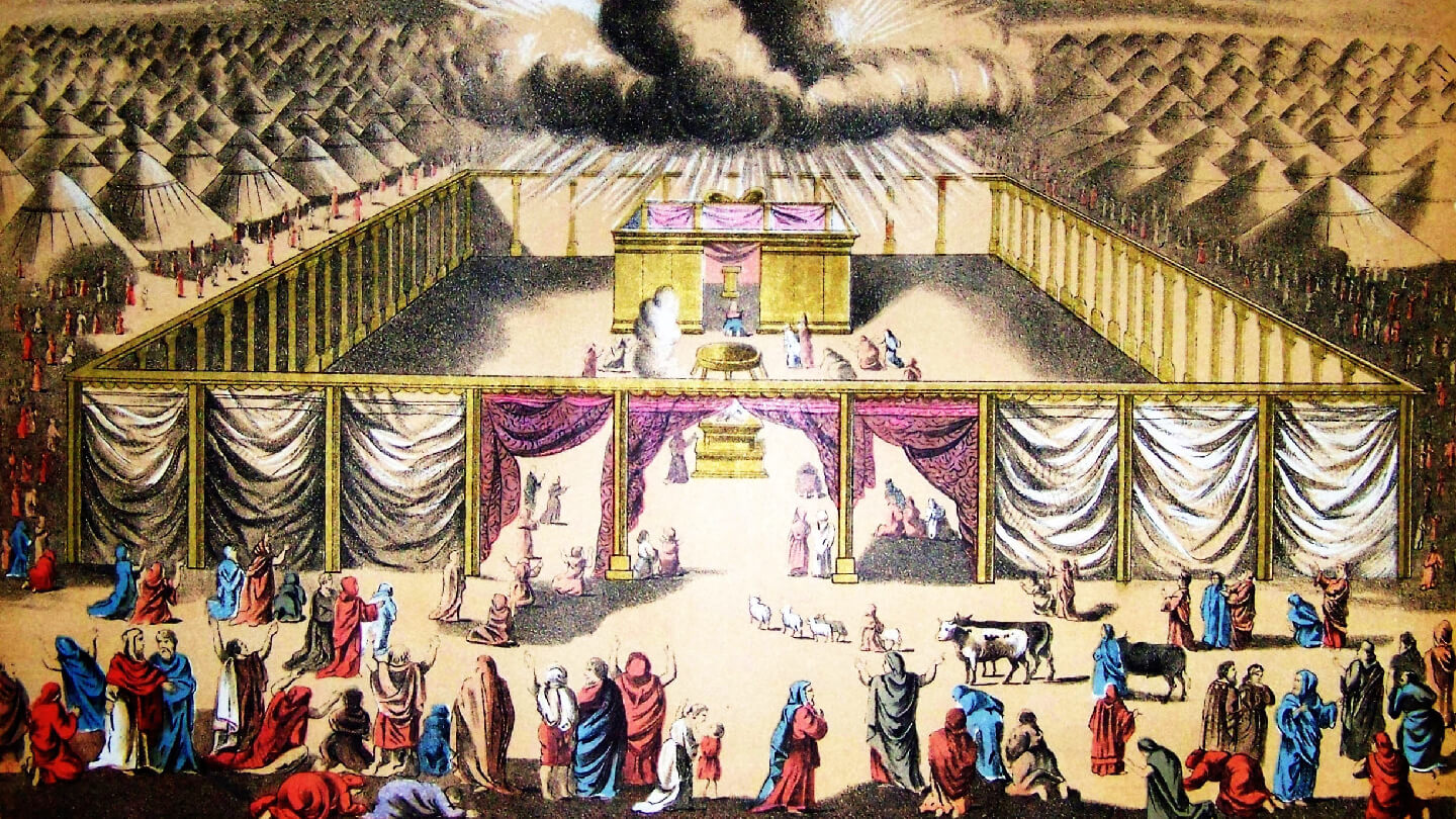 Netivyah | Parashat Terumah | An illustration of the Tabernacle from the Holman Bible (1890)