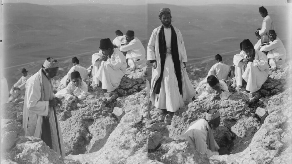 The Samaritan Passover on Mt. Gerizim.