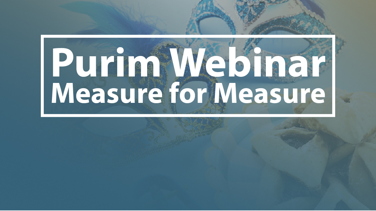 Purim Online Webinar